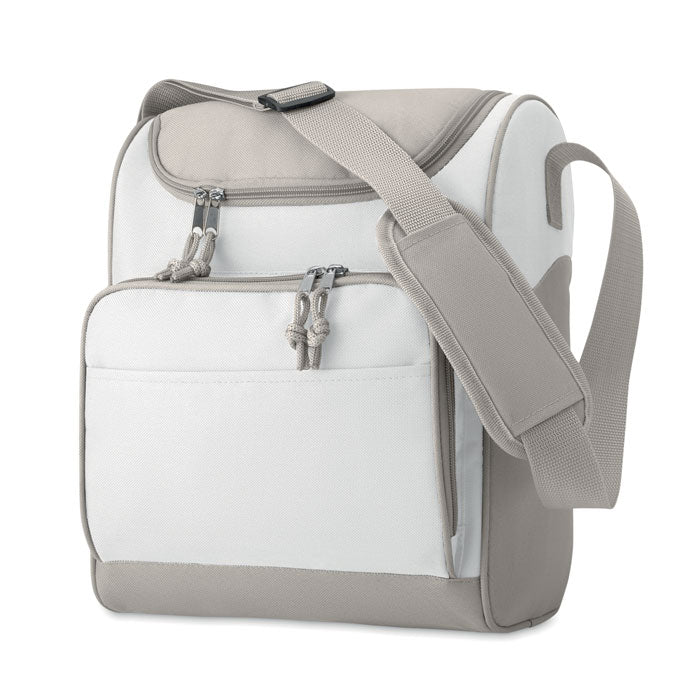 ZIPPER Kühltasche mit Fronttasche – Weiß