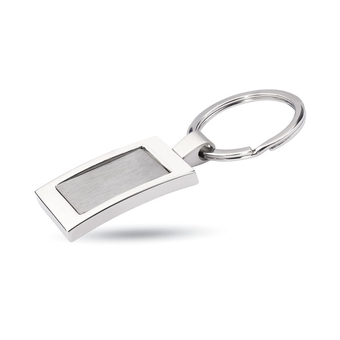 HARROBS Luxus Metall Schlüsselring – Silber Glänzend