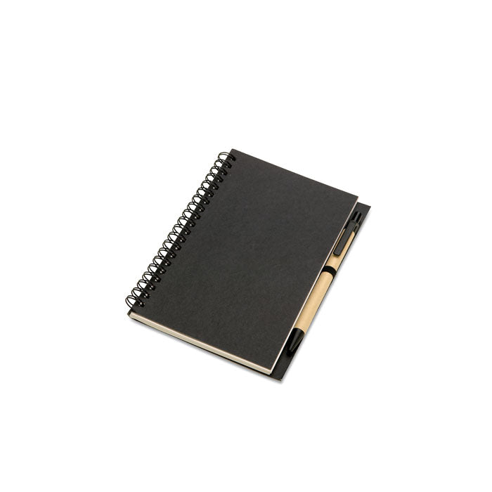 BLOQUERO B6 Recyceltes Notizbuch 70 Seiten – Schwarz