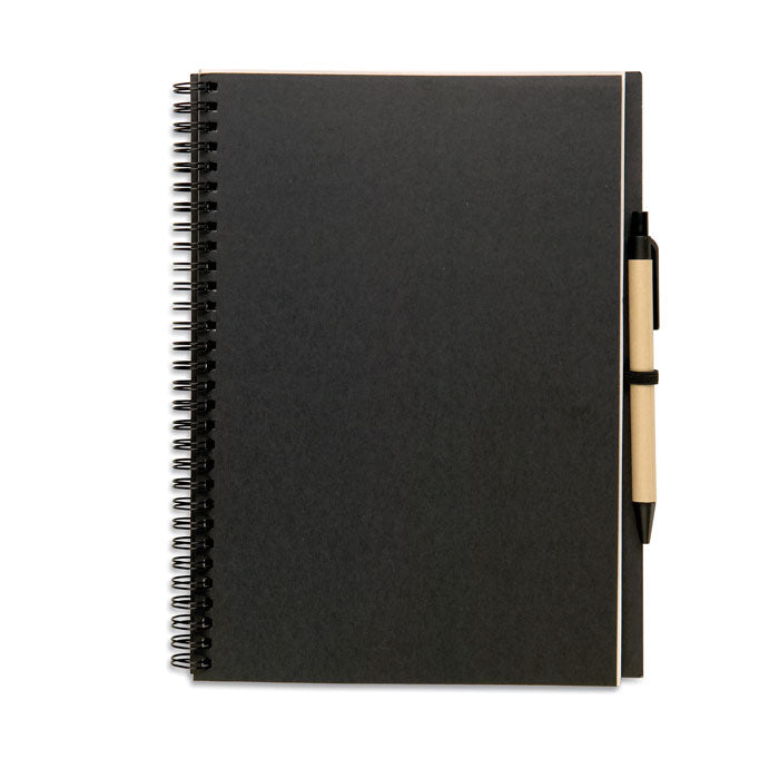 BLOQUERO PLUS Recyceltes Notizbuch – Schwarz