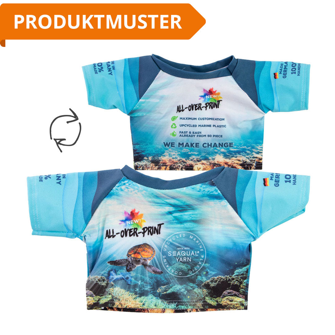 Mini-T-Shirt All-Over-Print – SEAQUAL®-Material – S