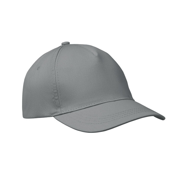 BUZZ Baseball cap 5 panels 160g/m² – Grau