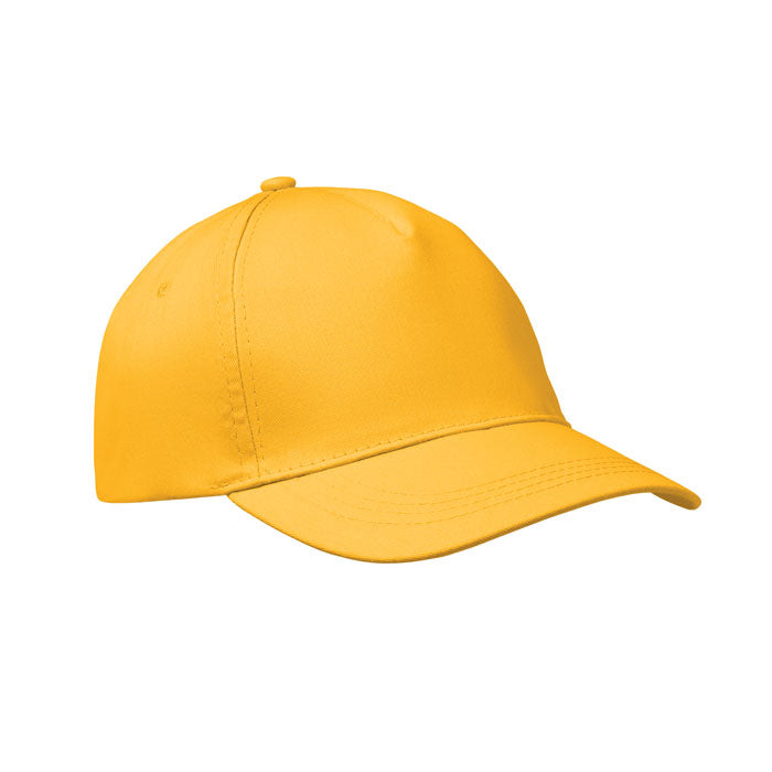 BUZZ Baseball cap 5 panels 160g/m² – Gelb