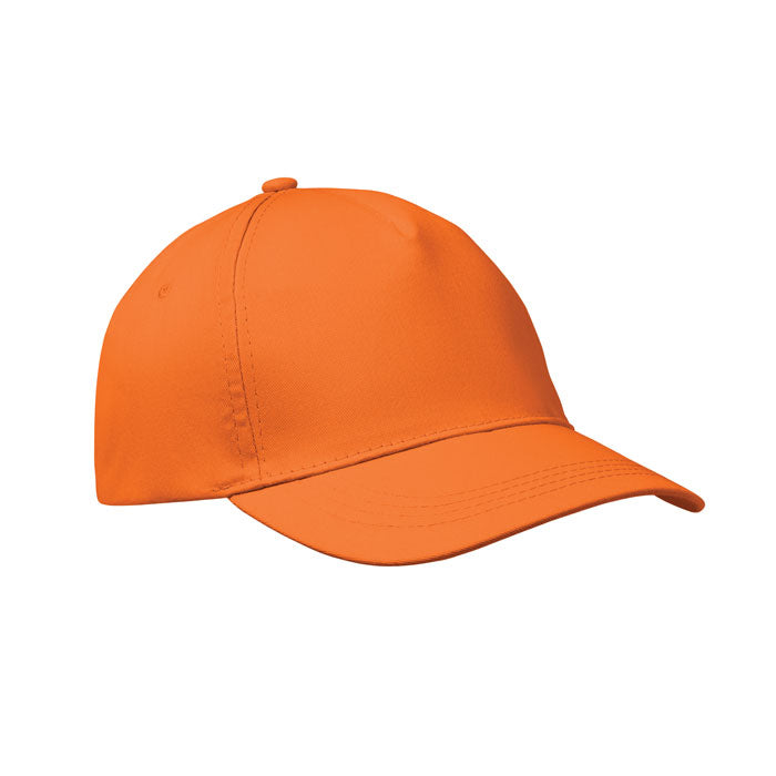 BUZZ Baseball cap 5 panels 160g/m² – Orange
