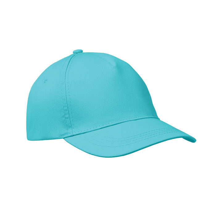 BUZZ Baseball cap 5 panels 160g/m² – Türkis