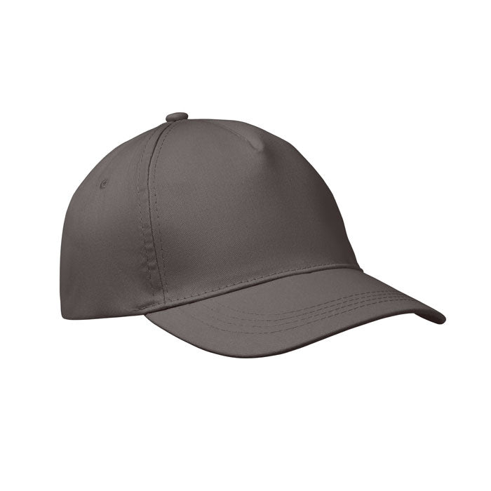 BUZZ Baseball cap 5 panels 160g/m² – Steingrau