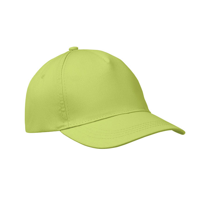 BUZZ Baseball cap 5 panels 160g/m² – Limette