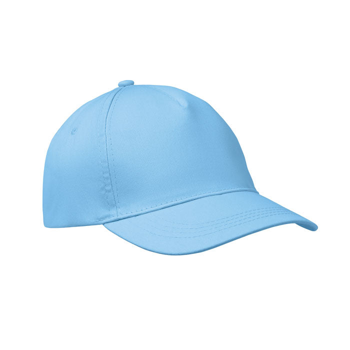 BUZZ Baseball cap 5 panels 160g/m² – Babyblau