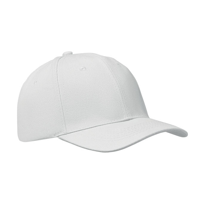 BUFFALO Baseball cap 6 panels 260g/m² – Weiß