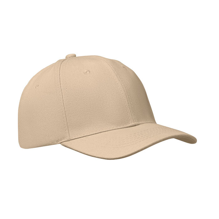 BUFFALO Baseball cap 6 panels 260g/m² – Beige