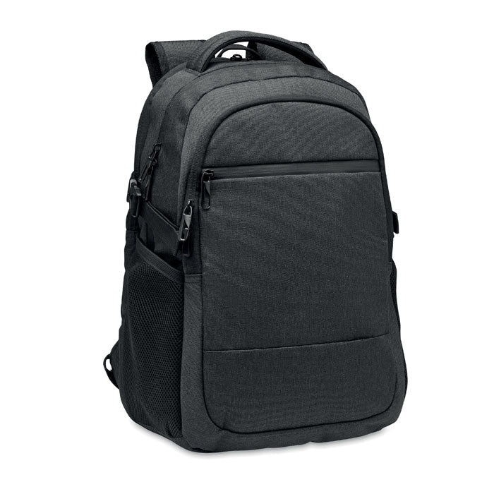 HANA Laptop-Rucksack 600D RPET – Schwarz