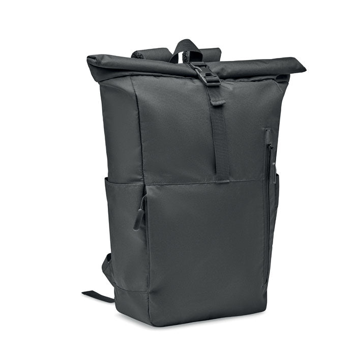 VALLEY ROLLPACK Rolltop-Rucksack 300D RPET – Schwarz