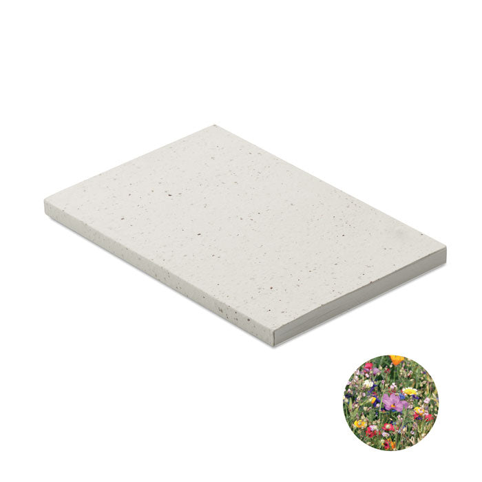 SEED BOOK DIN A5 Notizbuch Samenpapier – Weiß