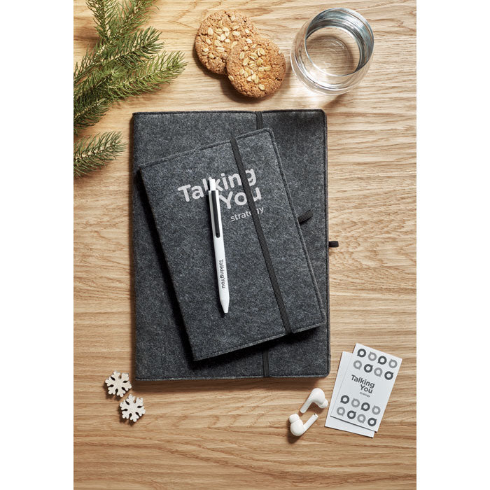 FELTBOOK DIN A5 Notizbuch RPET-Filz