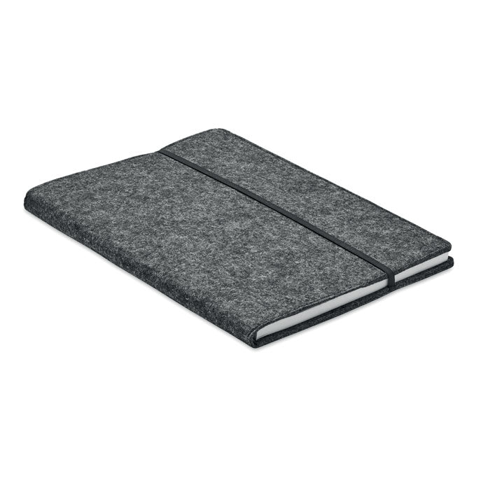 FELTBOOK DIN A5 Notizbuch RPET-Filz – Steingrau