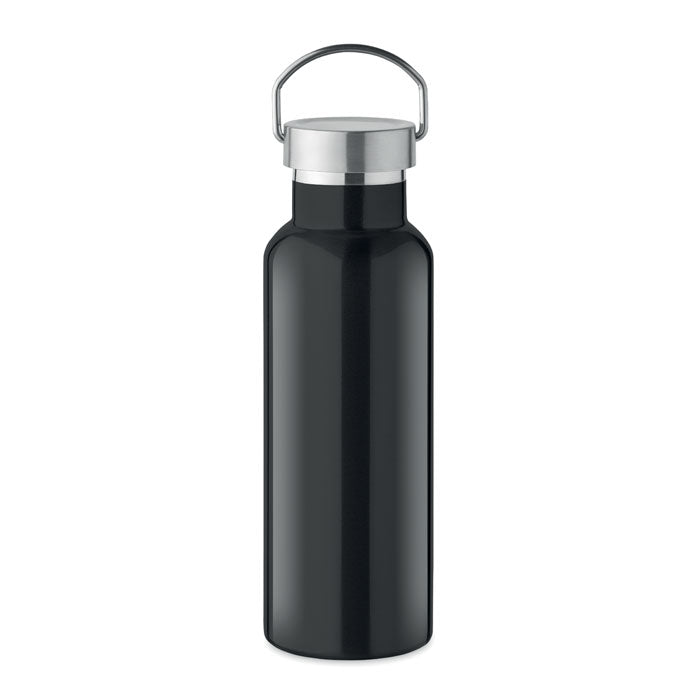 FLORENCE Doppelwandige Flasche 500 ml – Schwarz