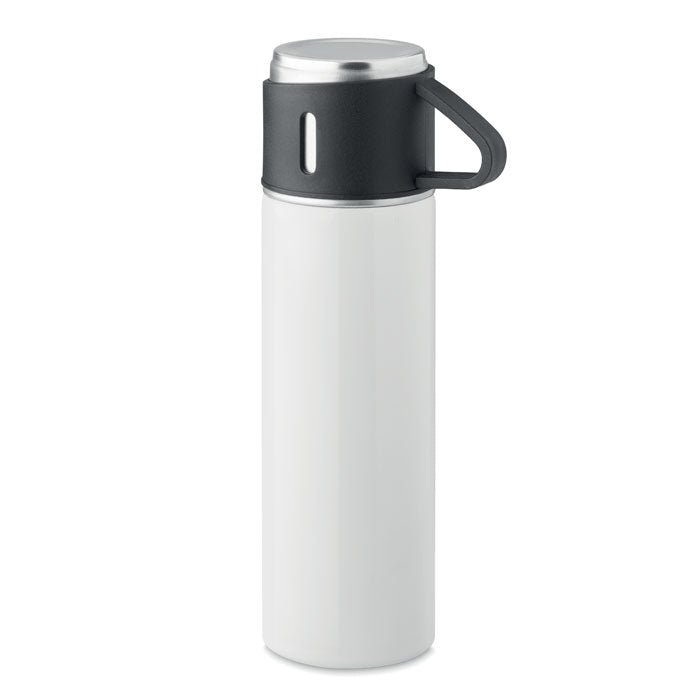 TONIA Flasche und Becher-Set 2tlg. – Weiß