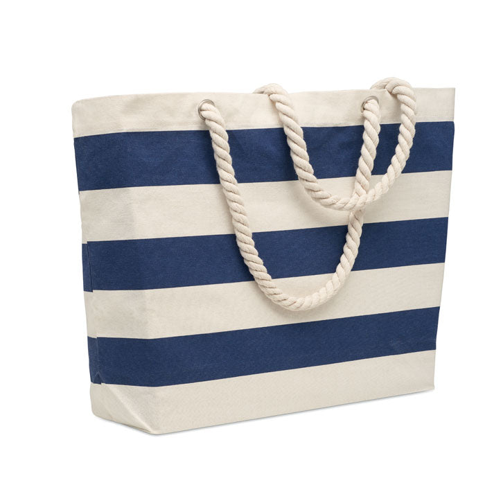 HEAVEN STRIPE Strandtasche Baumwolle 220 g – Blau