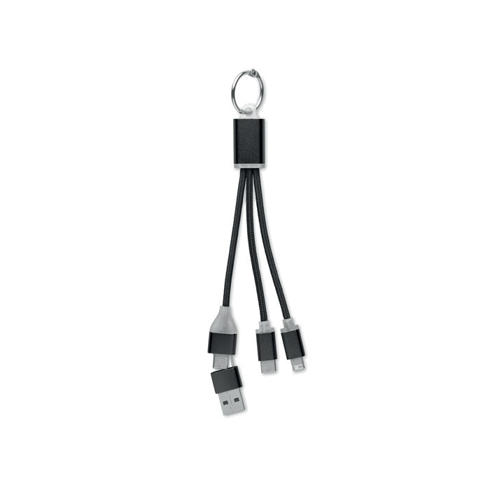 BLUE 4in1 Ladekabel Typ-C – Schwarz