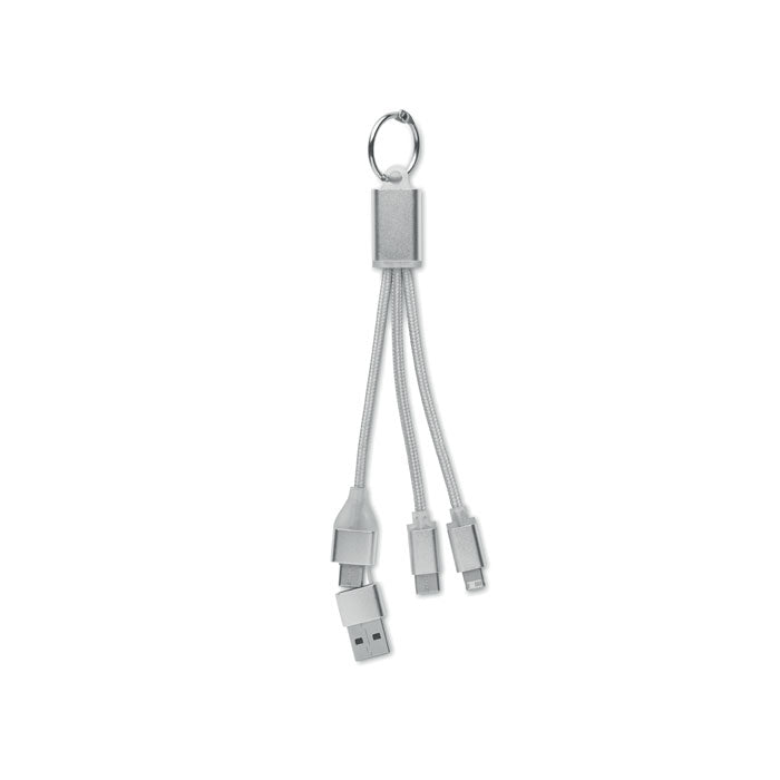 BLUE 4in1 Ladekabel Typ-C – Silber