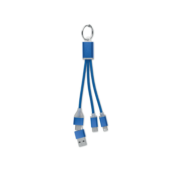 BLUE 4in1 Ladekabel Typ-C – Königsblau