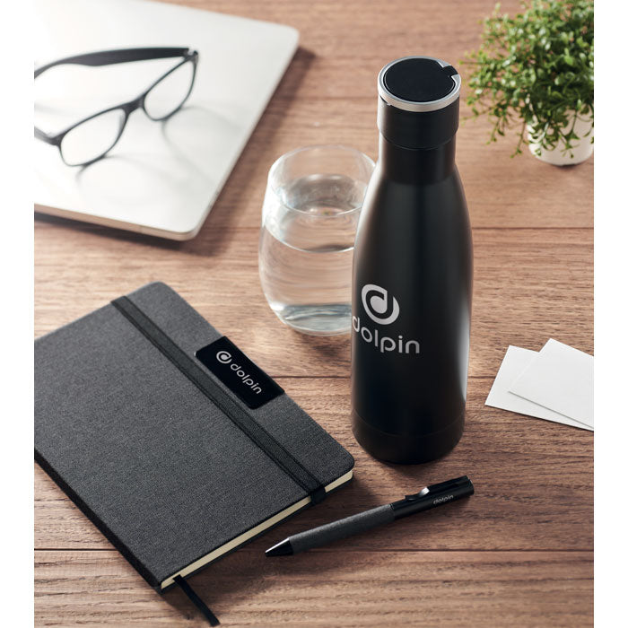 YOKOSO Set Notizbuch mit Flasche