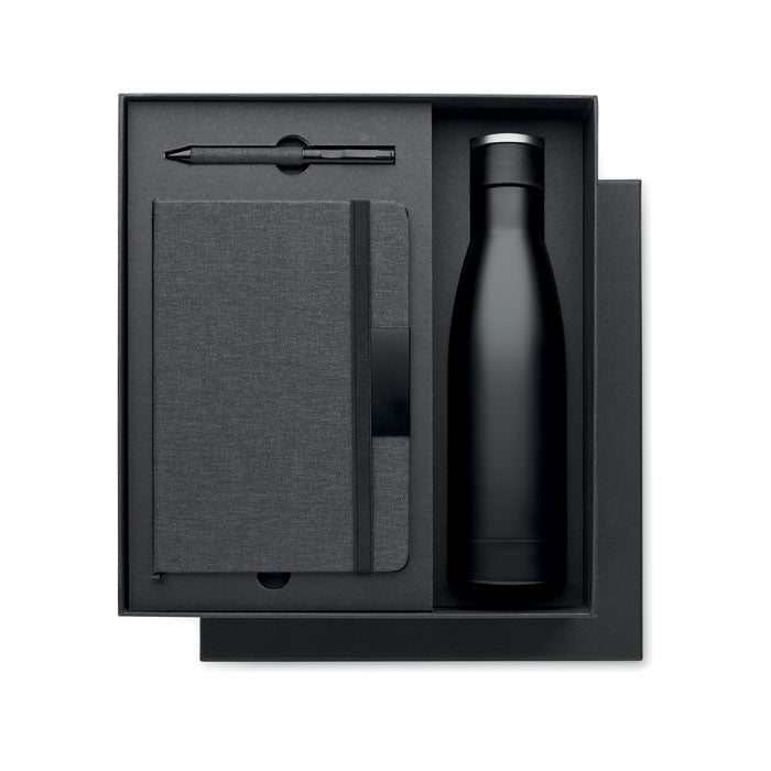 YOKOSO Set Notizbuch mit Flasche