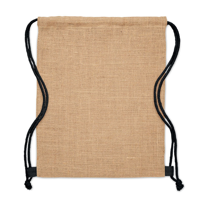 FUKURO Jute Beutel mit Kordelzug