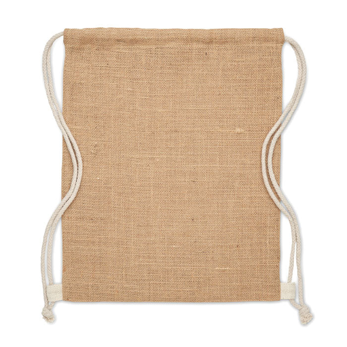FUKURO Jute Beutel mit Kordelzug