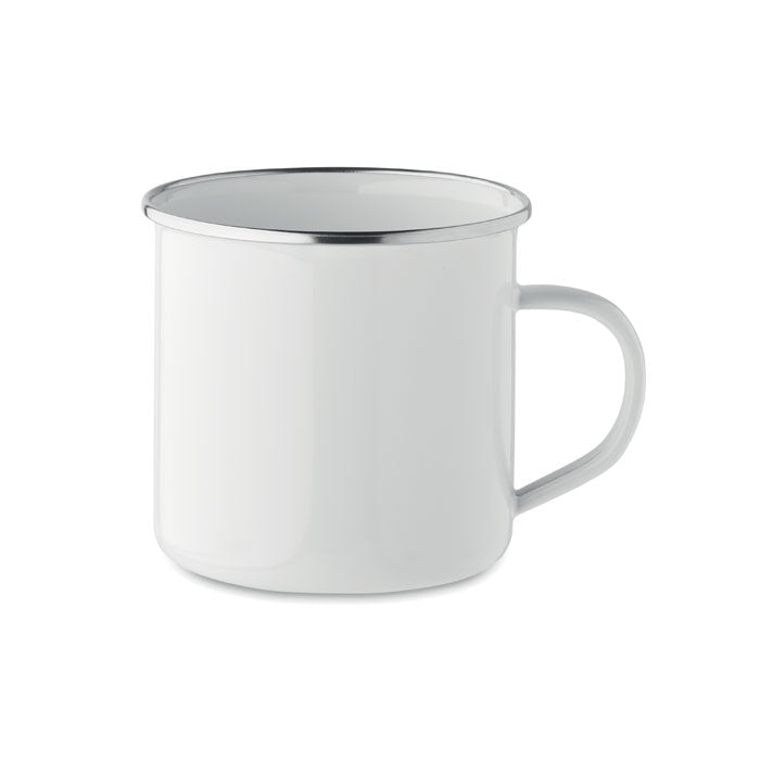 PLATEADO L Emaille-Becher Subli 500 ml – Weiß