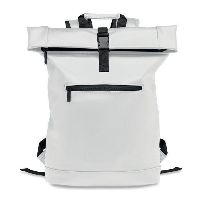 BAI ROLL 15" Rolltop-Rucksack PU – Weiß