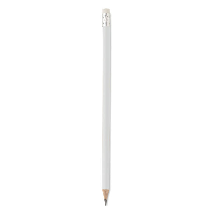 STOMP SHARP Bleistift mit Radiergummi – Weiß
