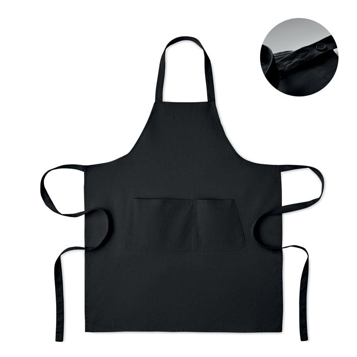 GAMMA Küchenschürze Organic Cotton – Schwarz