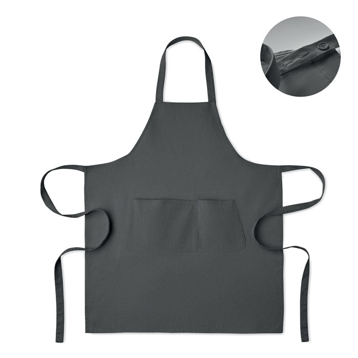 GAMMA Küchenschürze Organic Cotton – Steingrau