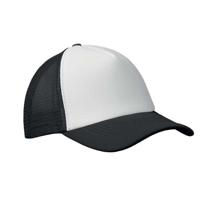 BUBBLE Trucker cap 5 panels – Weiß/schwarz