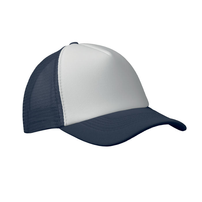 BUBBLE Trucker cap 5 panels – Weiß/Dunkelblau