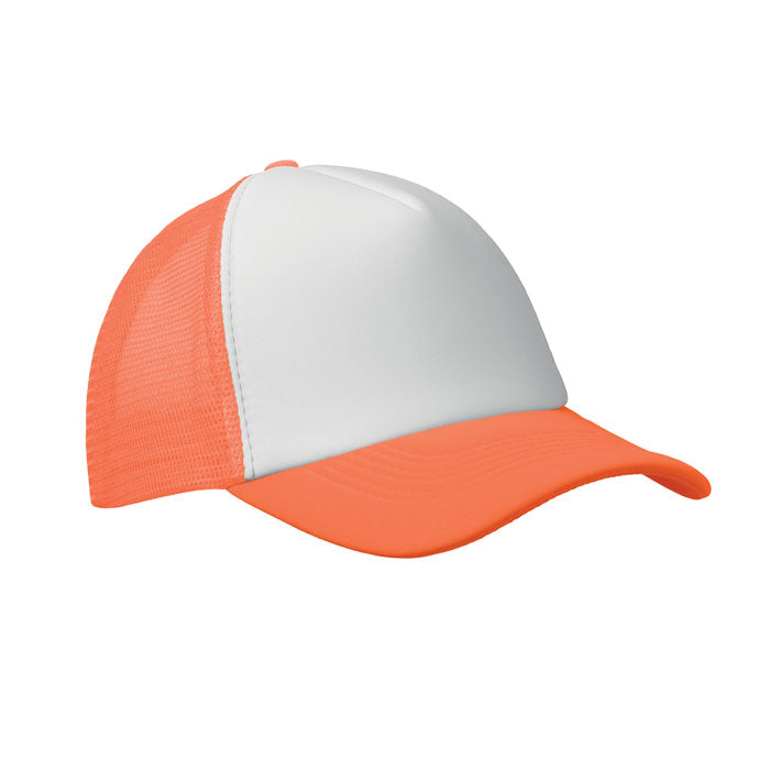 BUBBLE Trucker cap 5 panels – Neon Orange