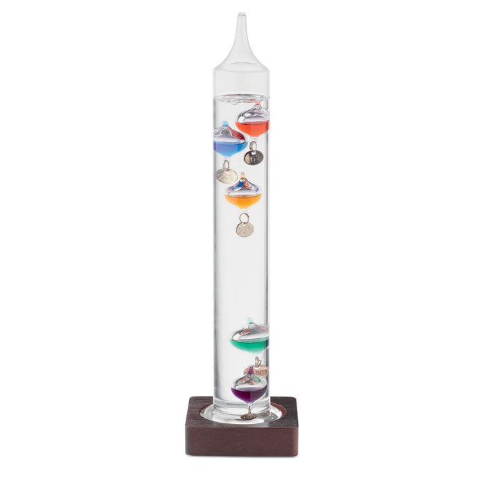 Galileo Thermometer Glas 28cm – Transparent