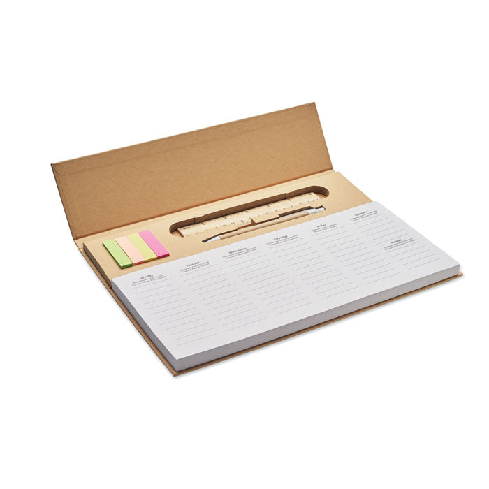 MEMWEEK 125-seitiger Wochenplaner – Beige