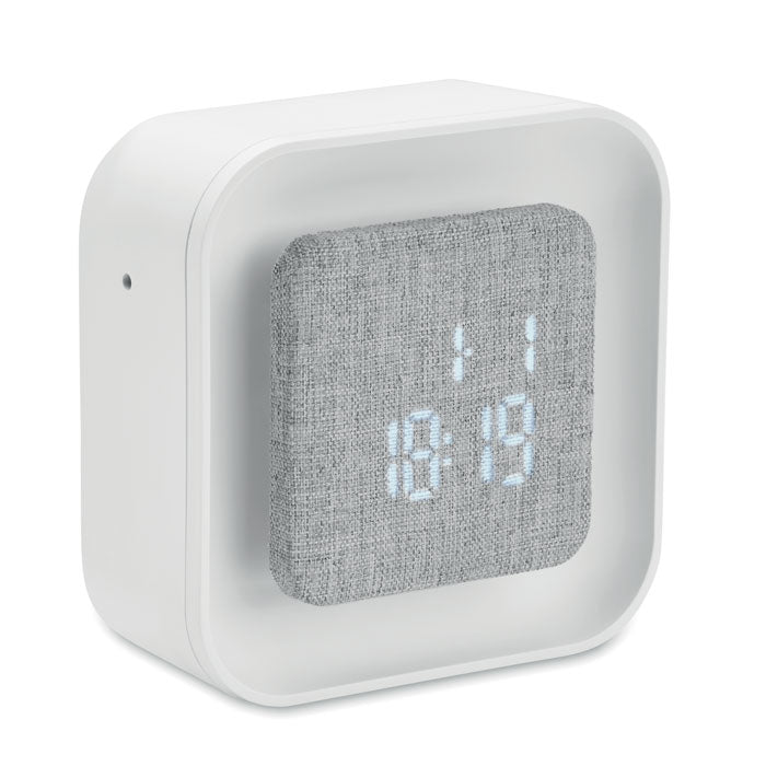 LUCE Wecker aus recyceltem ABS/PET – Weiß