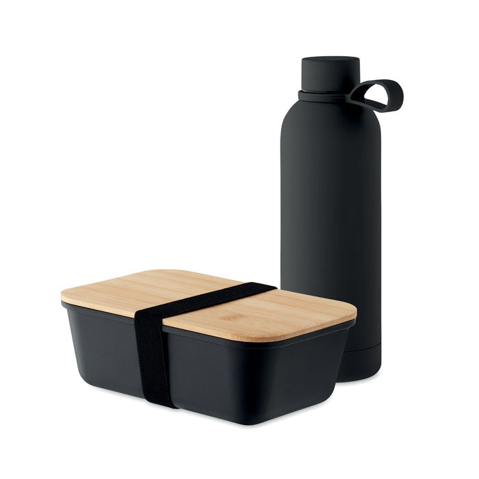 EMERALD SET 2-teiliges Lunch-Set – Schwarz