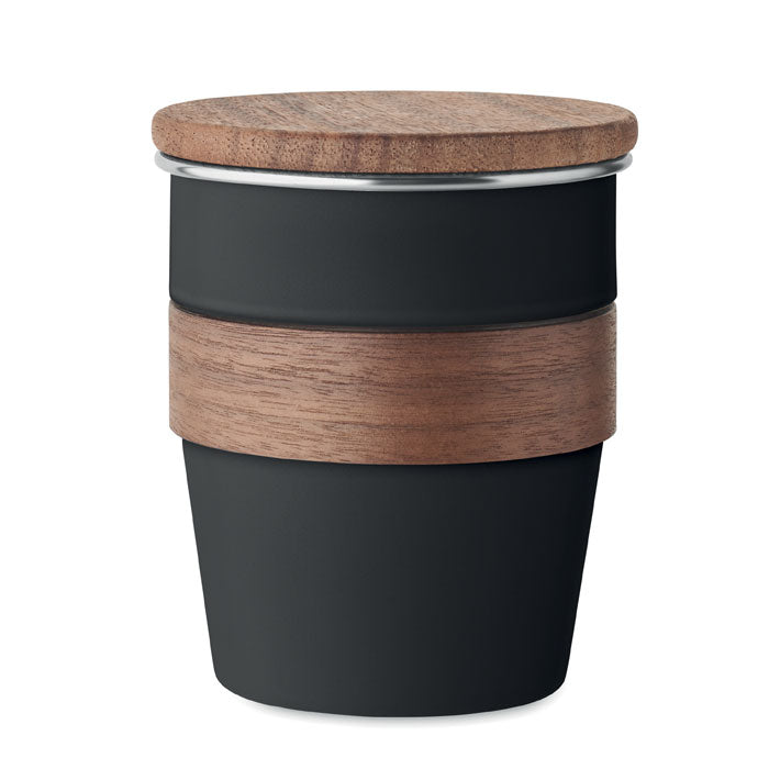 WALNUT Einwandiger Becher 350 ml – Schwarz