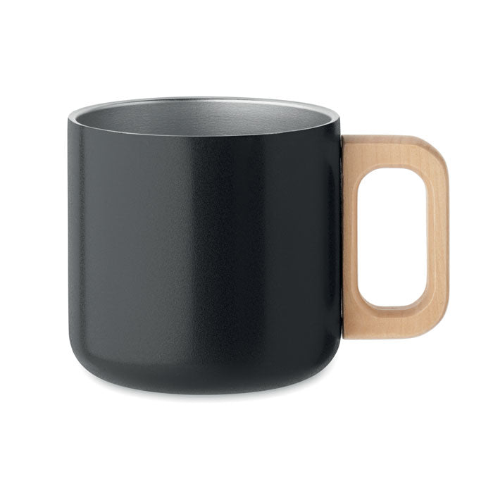 ACERO Doppelwandiger Becher 350 ml – Schwarz
