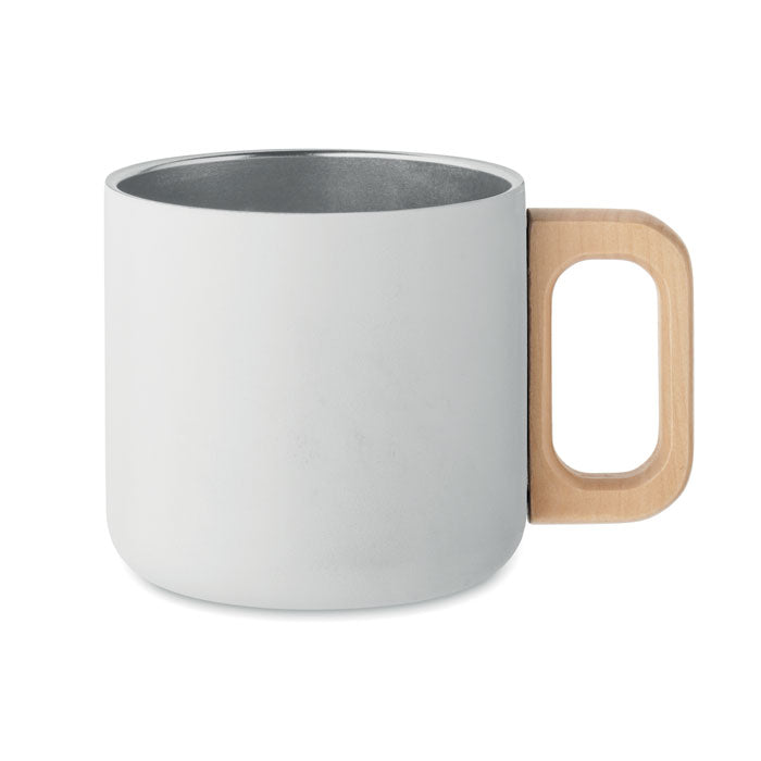 ACERO Doppelwandiger Becher 350 ml – Weiß