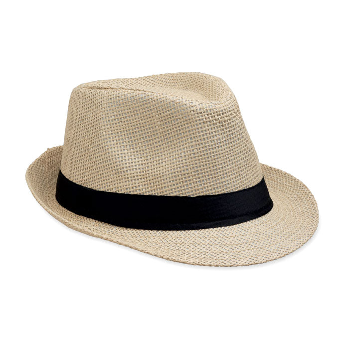 BOOWIE Papierstroh-Hut – Beige