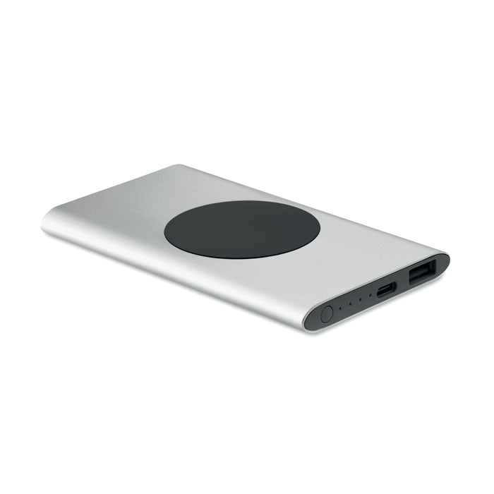 POWERPLUS Powerbank mit Ladestation 15W – Mattsilber