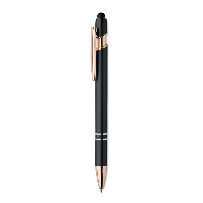 SCRIBBLE Druckkugelschreiber Aluminium – Schwarz