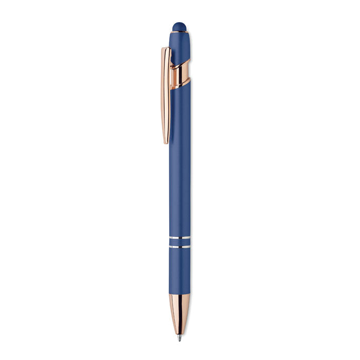 SCRIBBLE Druckkugelschreiber Aluminium – Blau