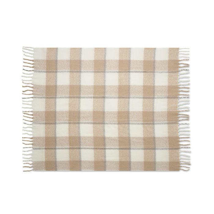 QUET Karierte Mohair-Decke