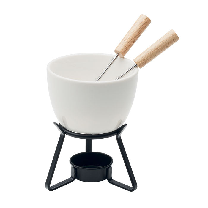 KASE Keramik-Fondue-Set 240 ml – Weiß